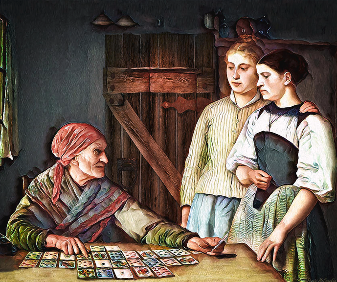 Tarot card reader artist