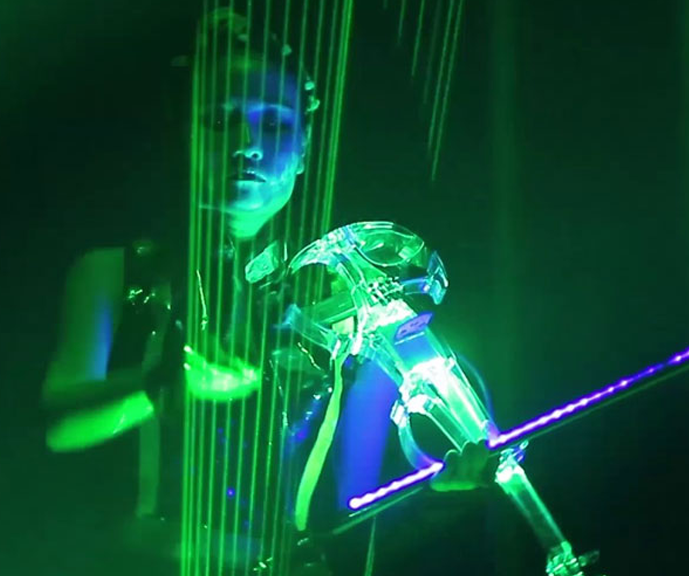 Laser flute and violin or saxophone)