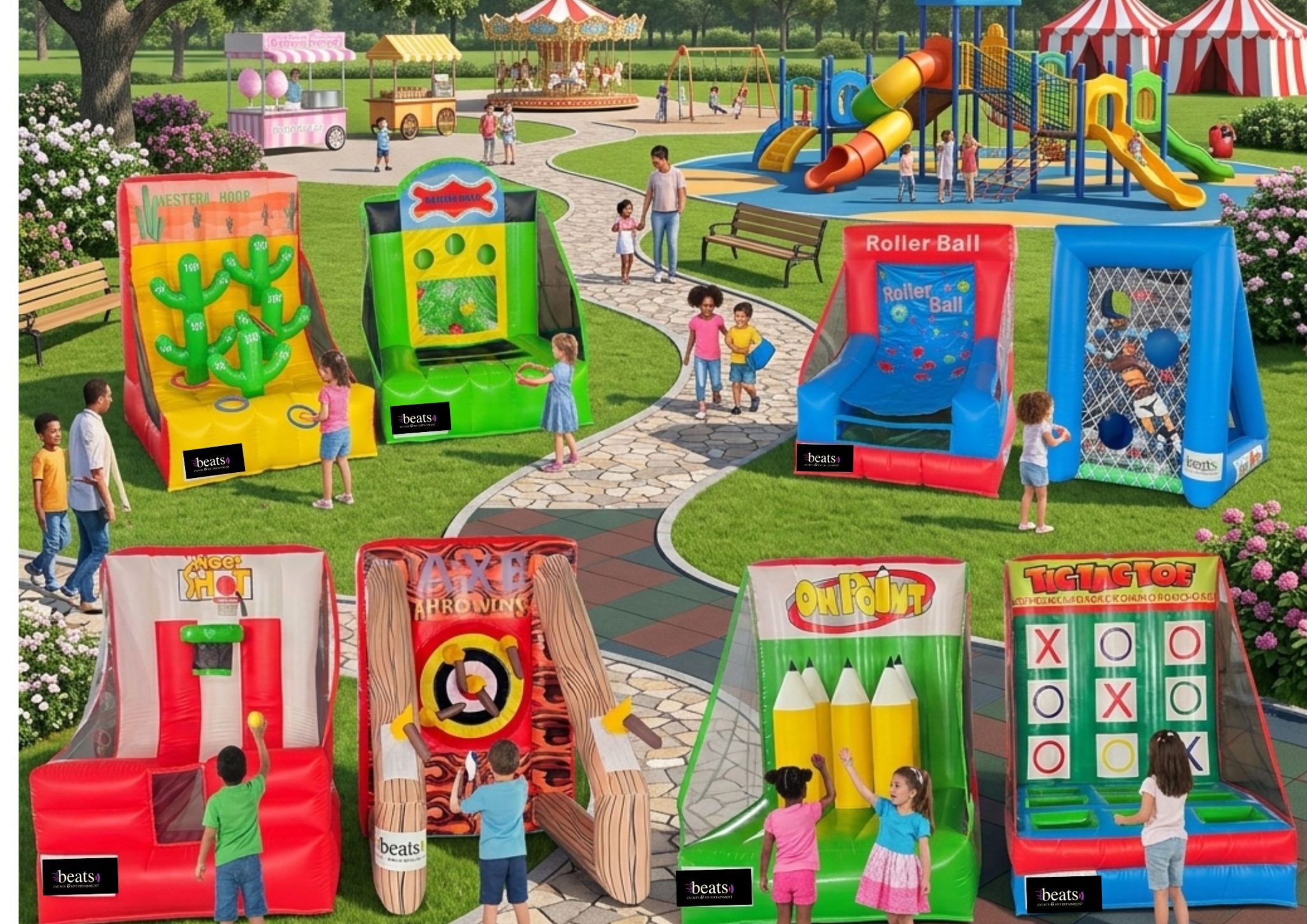 Inflatable & Carnival Games for Rent | Backyard, Party & Event Games