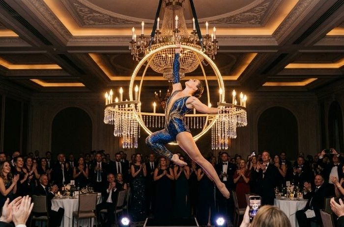 Aerial chandelier hoop