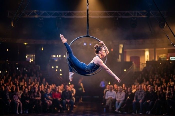 Aerial hoop solo