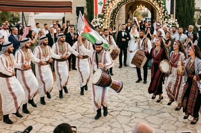 Dabke Zaffe dancers