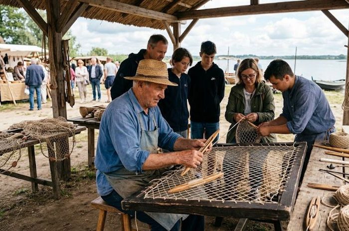Fish net making artist – workshop