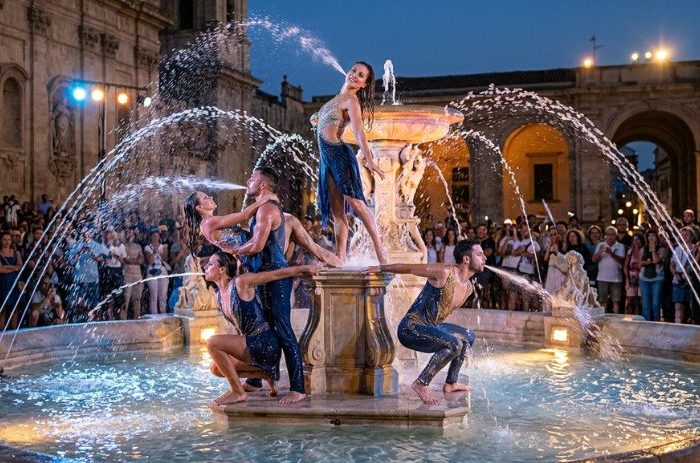 Human fountain