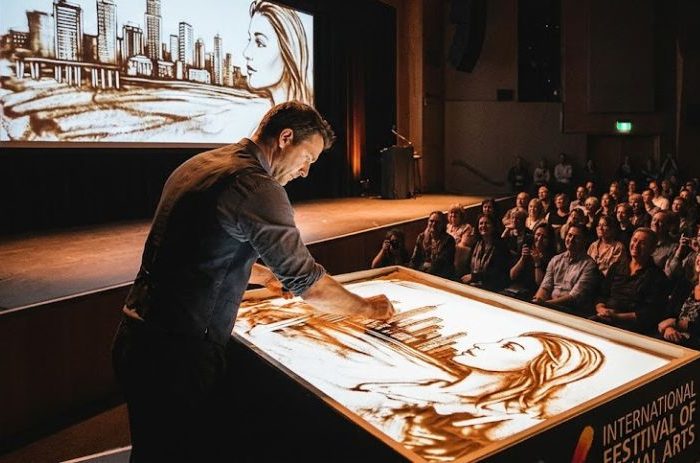Sand artist show