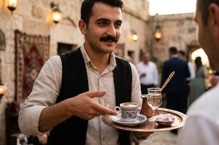 Turkish coffee server