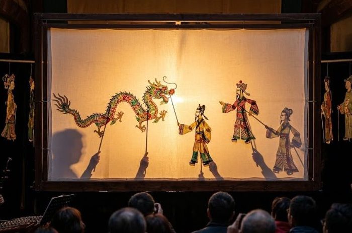 Chinese puppet shadow show